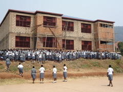 Girls
                  dormitory progress as at July 2013